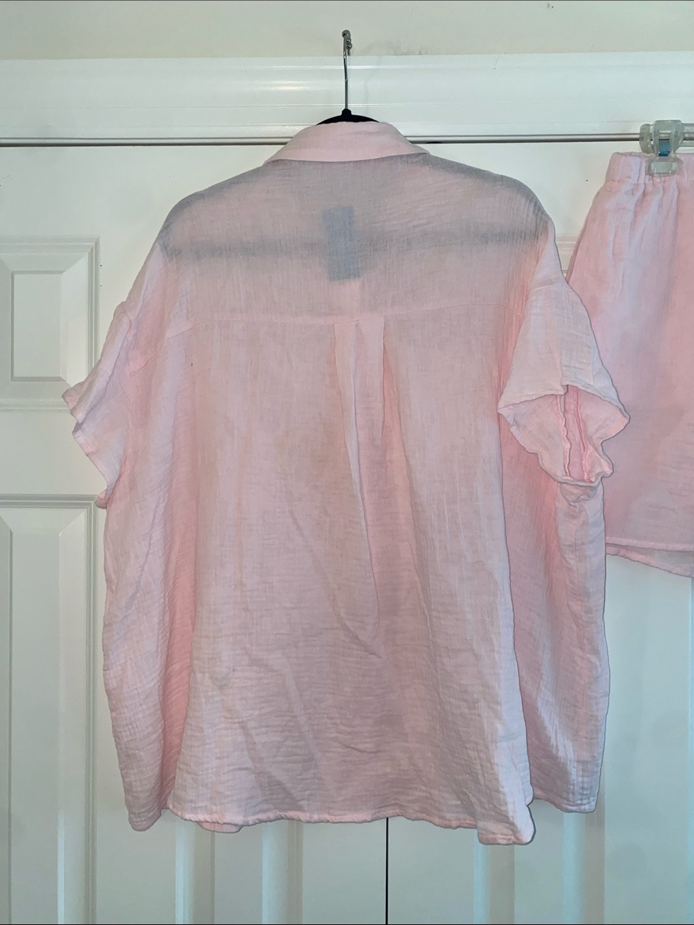 Cupshe Soft Pink High Waist Lounge Shorts Set - Picture 10 of 11